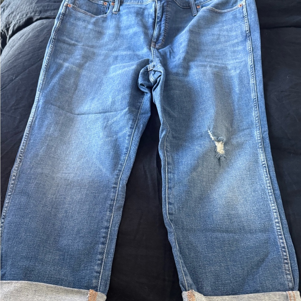 J. Crew Blue Cropped Ankle Jeans